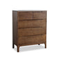 Modern Rubberwood Solid Wood Buffet Sideboard 15.7"D Dining Room Buffet Server with Drawer Walnut 5 Clearhalo 'buffet_sideboard' 'Buffets & Sideboards' 'furn' 'furn_buffet_sideboard' 'Furniture' 'furniture_buffet_sideboard' 'Kitchen & Dining Furniture' 5048046