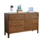 Modern Rubberwood Solid Wood Buffet Sideboard 15.7"D Dining Room Buffet Server with Drawer Walnut 6 Clearhalo 'buffet_sideboard' 'Buffets & Sideboards' 'furn' 'furn_buffet_sideboard' 'Furniture' 'furniture_buffet_sideboard' 'Kitchen & Dining Furniture' 5048047