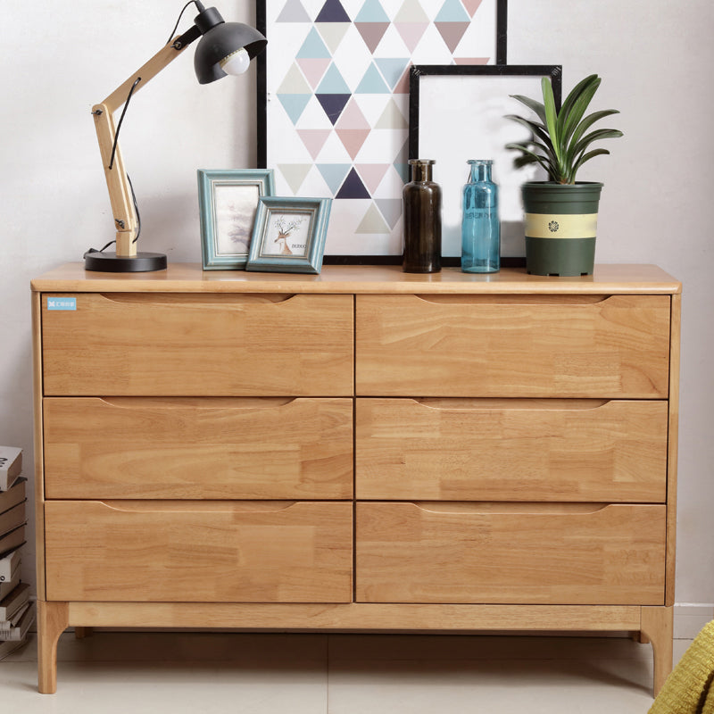 Modern Rubberwood Solid Wood Buffet Sideboard 15.7"D Dining Room Buffet Server with Drawer Clearhalo 'buffet_sideboard' 'Buffets & Sideboards' 'furn' 'furn_buffet_sideboard' 'Furniture' 'furniture_buffet_sideboard' 'Kitchen & Dining Furniture' 5048048