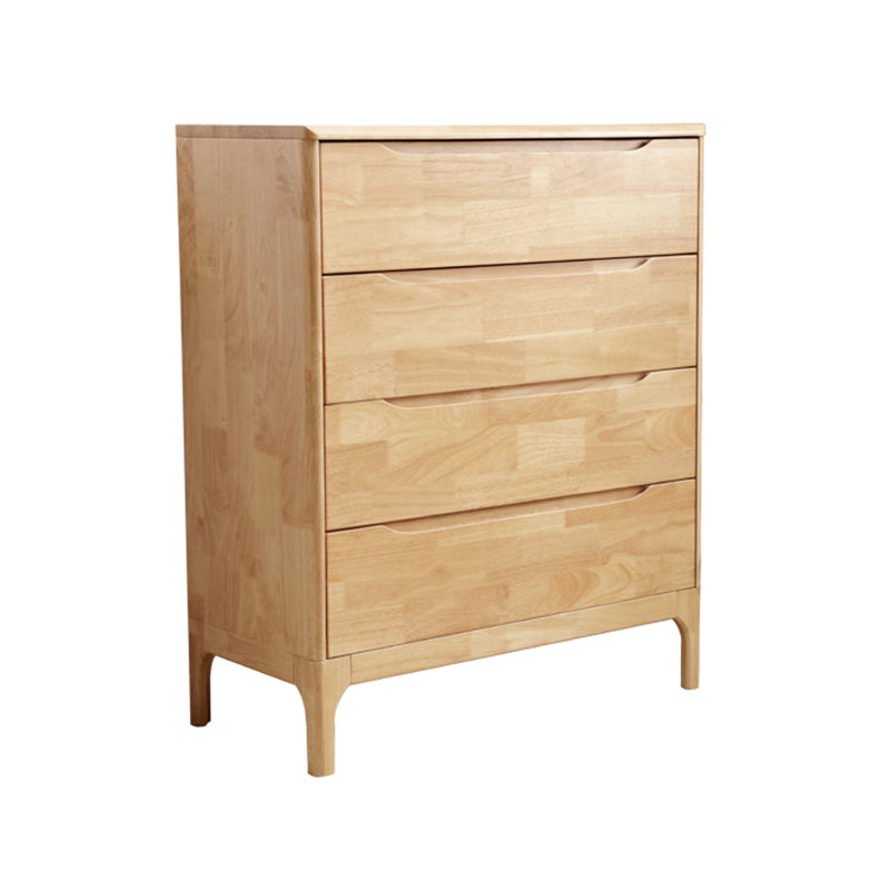 Modern Rubberwood Solid Wood Buffet Sideboard 15.7"D Dining Room Buffet Server with Drawer Natural 4 Clearhalo 'buffet_sideboard' 'Buffets & Sideboards' 'furn' 'furn_buffet_sideboard' 'Furniture' 'furniture_buffet_sideboard' 'Kitchen & Dining Furniture' 5048051