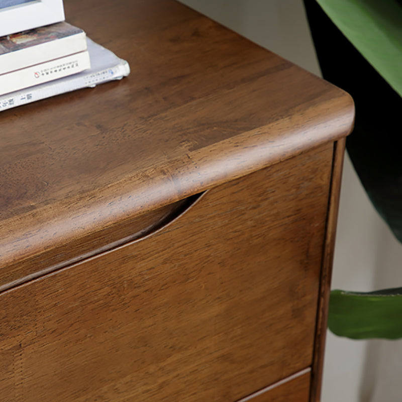 Modern Rubberwood Solid Wood Buffet Sideboard 15.7"D Dining Room Buffet Server with Drawer Clearhalo 'buffet_sideboard' 'Buffets & Sideboards' 'furn' 'furn_buffet_sideboard' 'Furniture' 'furniture_buffet_sideboard' 'Kitchen & Dining Furniture' 5048056