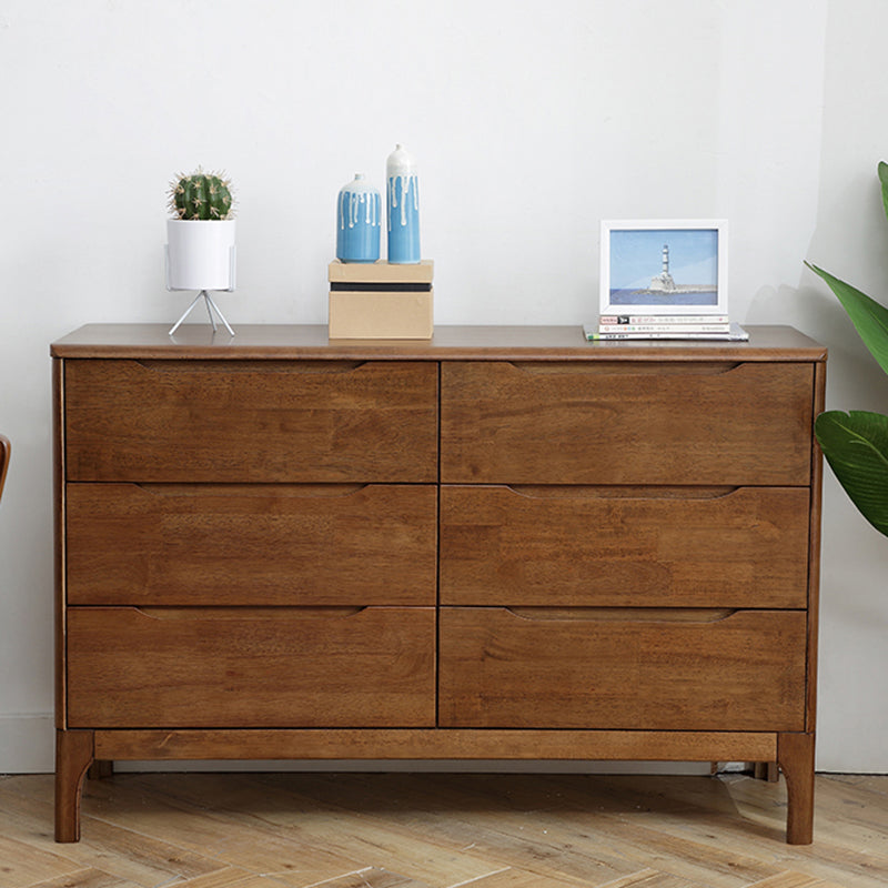 Modern Rubberwood Solid Wood Buffet Sideboard 15.7"D Dining Room Buffet Server with Drawer Clearhalo 'buffet_sideboard' 'Buffets & Sideboards' 'furn' 'furn_buffet_sideboard' 'Furniture' 'furniture_buffet_sideboard' 'Kitchen & Dining Furniture' 5048060