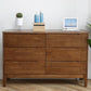 Modern Rubberwood Solid Wood Buffet Sideboard 15.7"D Dining Room Buffet Server with Drawer Clearhalo 'buffet_sideboard' 'Buffets & Sideboards' 'furn' 'furn_buffet_sideboard' 'Furniture' 'furniture_buffet_sideboard' 'Kitchen & Dining Furniture' 5048061