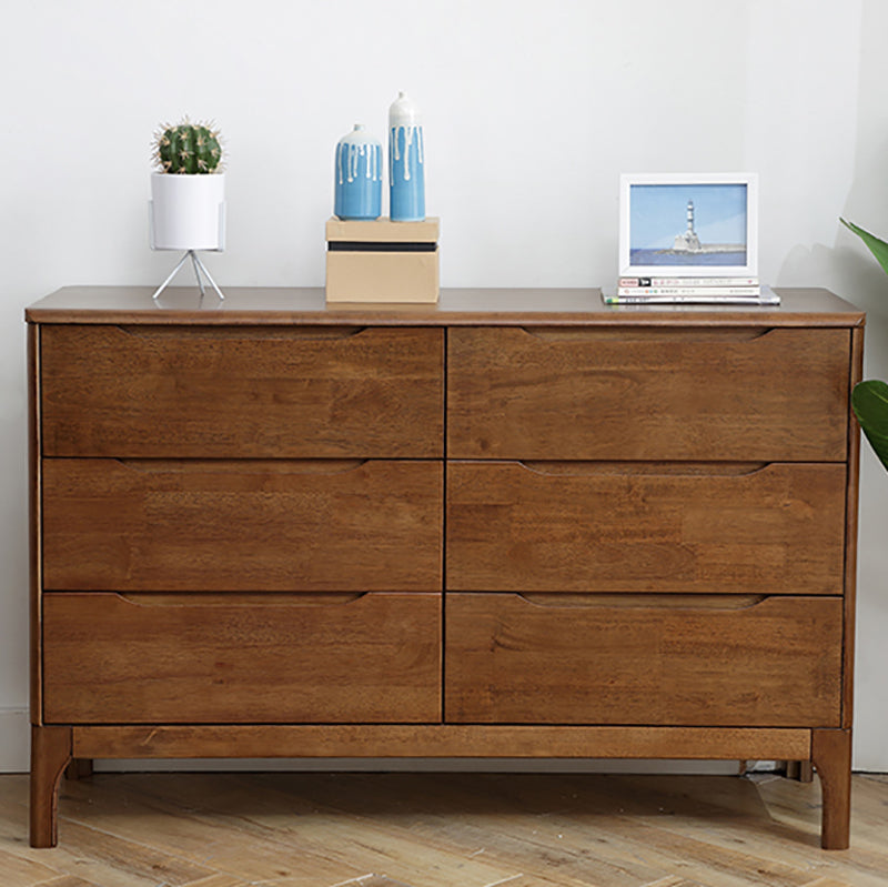 Modern Rubberwood Solid Wood Buffet Sideboard 15.7"D Dining Room Buffet Server with Drawer Clearhalo 'buffet_sideboard' 'Buffets & Sideboards' 'furn' 'furn_buffet_sideboard' 'Furniture' 'furniture_buffet_sideboard' 'Kitchen & Dining Furniture' 5048061