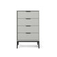 Modern Style Sideboard with Wooden Drawers and Storage for Living Room Grey 24"L x 16"W x 39"H Clearhalo 'buffet_sideboard' 'Buffets & Sideboards' 'Furniture' 'furniture_buffet_sideboard' 'Kitchen & Dining Furniture' 5048072