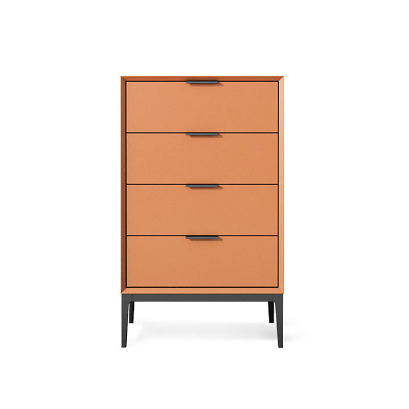 Modern Style Sideboard with Wooden Drawers and Storage for Living Room Orange 24"L x 16"W x 39"H Clearhalo 'buffet_sideboard' 'Buffets & Sideboards' 'Furniture' 'furniture_buffet_sideboard' 'Kitchen & Dining Furniture' 5048075