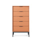 Modern Style Sideboard with Wooden Drawers and Storage for Living Room Orange 21"L x 16"W x 33"H Clearhalo 'buffet_sideboard' 'Buffets & Sideboards' 'Furniture' 'furniture_buffet_sideboard' 'Kitchen & Dining Furniture' 5048077