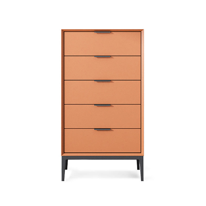 Modern Style Sideboard with Wooden Drawers and Storage for Living Room Orange 21"L x 16"W x 33"H Clearhalo 'buffet_sideboard' 'Buffets & Sideboards' 'Furniture' 'furniture_buffet_sideboard' 'Kitchen & Dining Furniture' 5048077