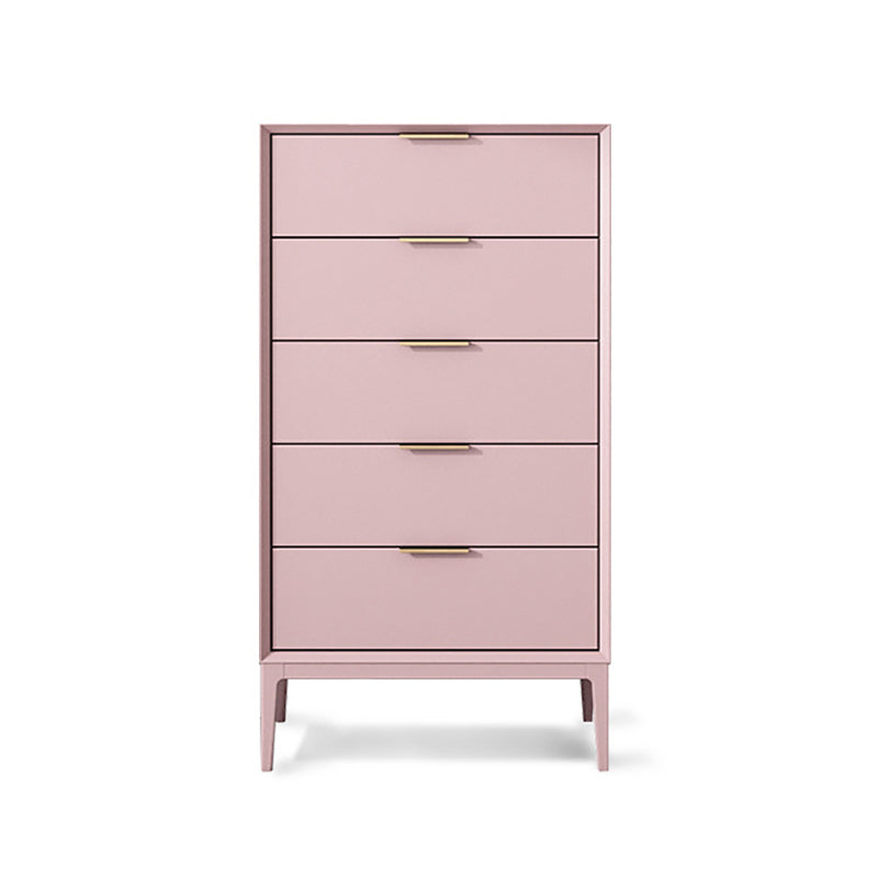 Modern Style Sideboard with Wooden Drawers and Storage for Living Room Pink 21"L x 16"W x 33"H Clearhalo 'buffet_sideboard' 'Buffets & Sideboards' 'Furniture' 'furniture_buffet_sideboard' 'Kitchen & Dining Furniture' 5048090