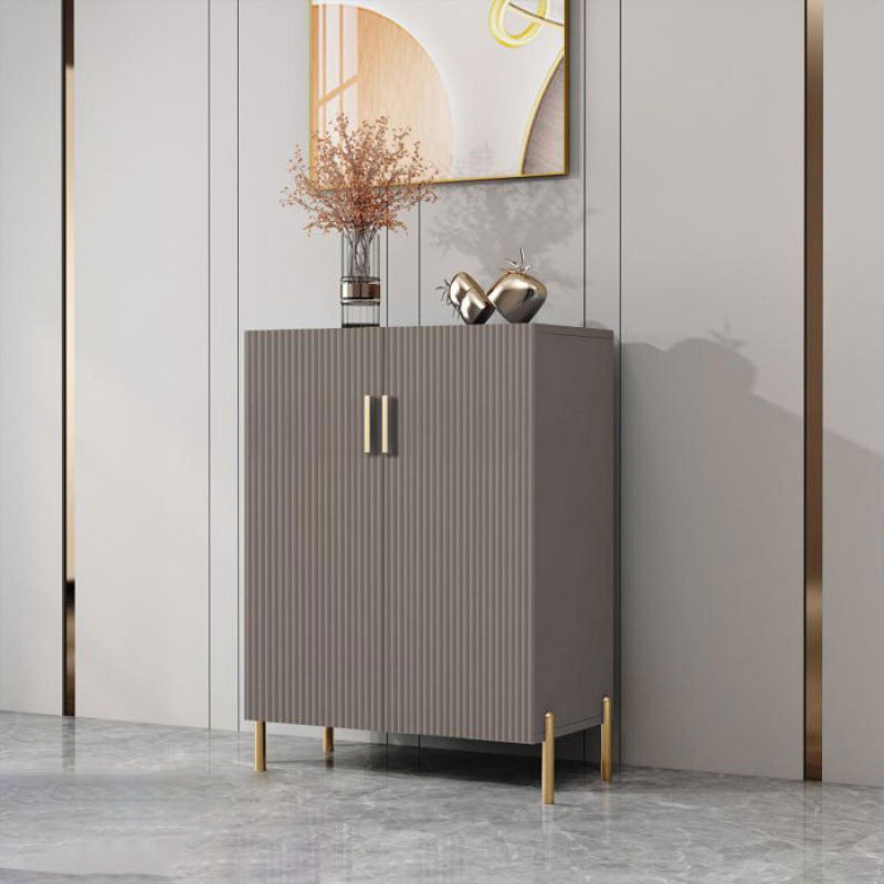 38-inch Height Kitchen Server Light Luxury Buffet Server for Living Room Grey Clearhalo 'buffet_sideboard' 'Buffets & Sideboards' 'furn' 'furn_buffet_sideboard' 'Furniture' 'furniture_buffet_sideboard' 'Kitchen & Dining Furniture' 5048096