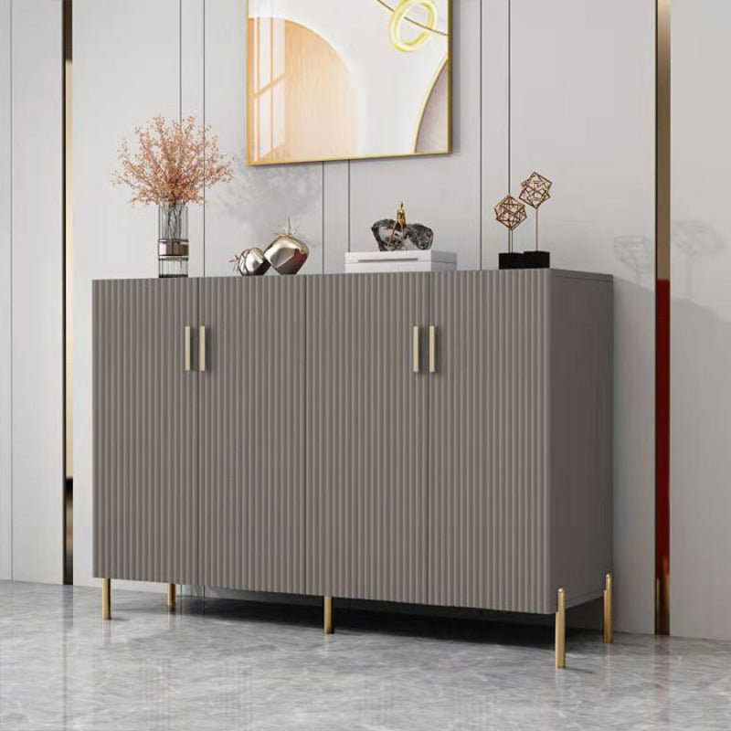 38-inch Height Kitchen Server Light Luxury Buffet Server for Living Room Grey Clearhalo 'buffet_sideboard' 'Buffets & Sideboards' 'furn' 'furn_buffet_sideboard' 'Furniture' 'furniture_buffet_sideboard' 'Kitchen & Dining Furniture' 5048097