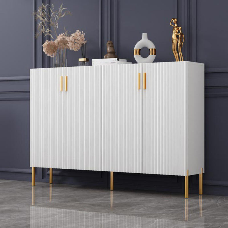 38-inch Height Kitchen Server Light Luxury Buffet Server for Living Room White Clearhalo 'buffet_sideboard' 'Buffets & Sideboards' 'furn' 'furn_buffet_sideboard' 'Furniture' 'furniture_buffet_sideboard' 'Kitchen & Dining Furniture' 5048101