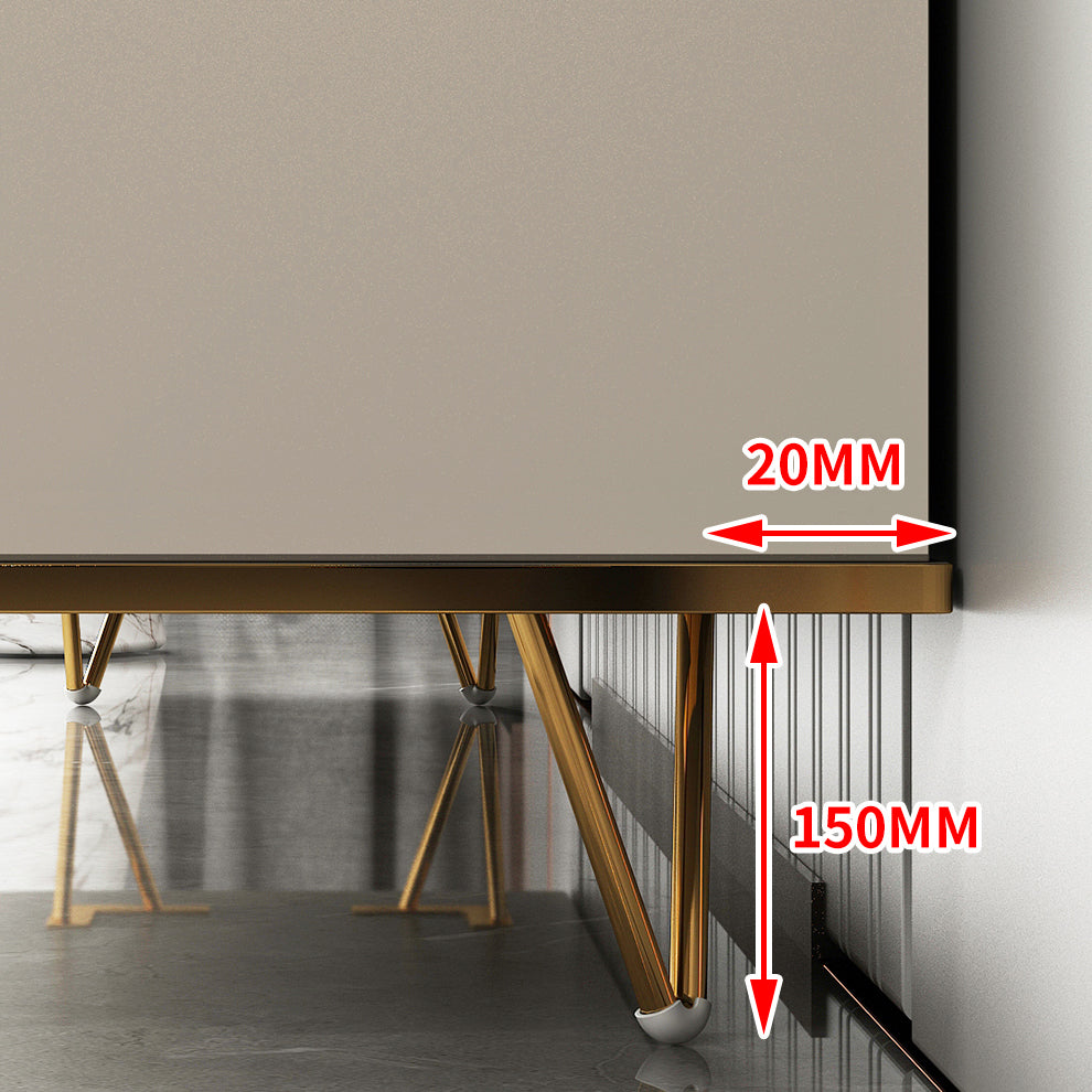 Glass and Sliding Doors Sideboard Modern MDF Kitchen 2-door Breakfront Sideboard Clearhalo 'buffet_sideboard' 'Buffets & Sideboards' 'furn' 'furn_buffet_sideboard' 'Furniture' 'furniture_buffet_sideboard' 'Kitchen & Dining Furniture' 5048129