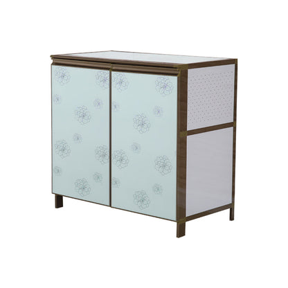 Modern White Metal Sideboard Tempered Glass Doors Cabinets Dining Server for Living Room https: res.litfad.com site img item 2022 06 21 5048141 1200x1200.jpg Glass Clearhalo 'buffet_sideboard' 'Buffets & Sideboards' 'furn' 'furn_buffet_sideboard' 'Furniture' 'furniture_buffet_sideboard' 'Kitchen & Dining Furniture' 5048141