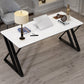 Home Office Sled Writing Desk Modern Style Stone Writing Desk Clearhalo 'furn' 'furn_office_desk' 'Furniture' 'furniture_office_desk' 'Office Desks' 'Office Furniture' 'office_desk' 5048217
