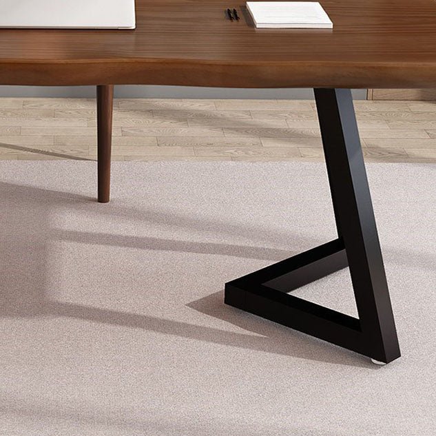 Solid Wood Study Table Home Office Industrial Free Form Writing Desk Clearhalo 'furn' 'furn_office_desk' 'Furniture' 'furniture_office_desk' 'Office Desks' 'Office Furniture' 'office_desk' 5048257