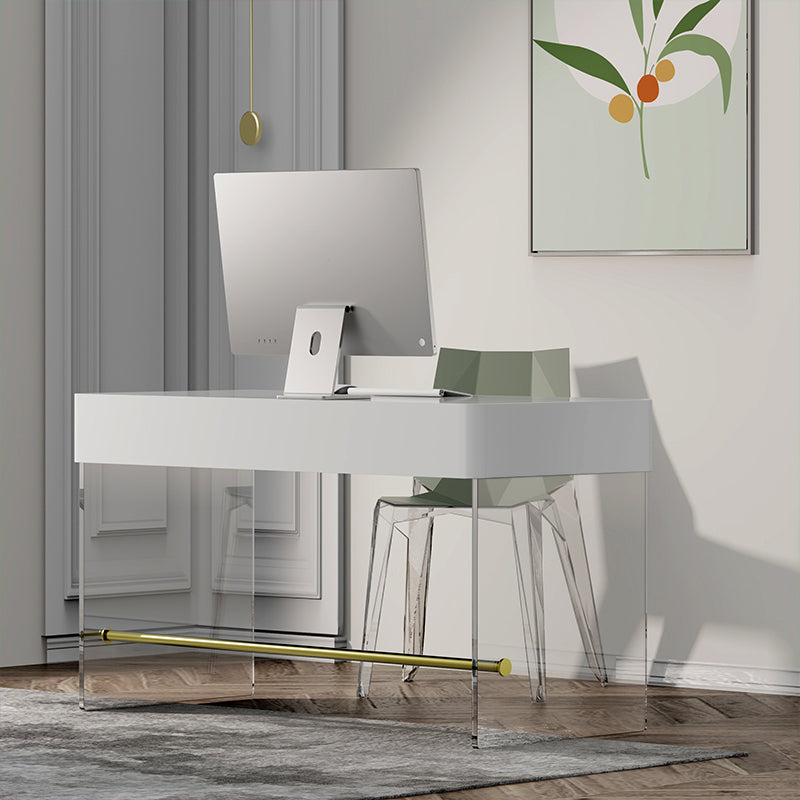 Wooden Rectangular Shape Work Table Luxury Style Writing Desk Clearhalo 'furn' 'furn_office_desk' 'Furniture' 'furniture_office_desk' 'Office Desks' 'Office Furniture' 'office_desk' 5048308