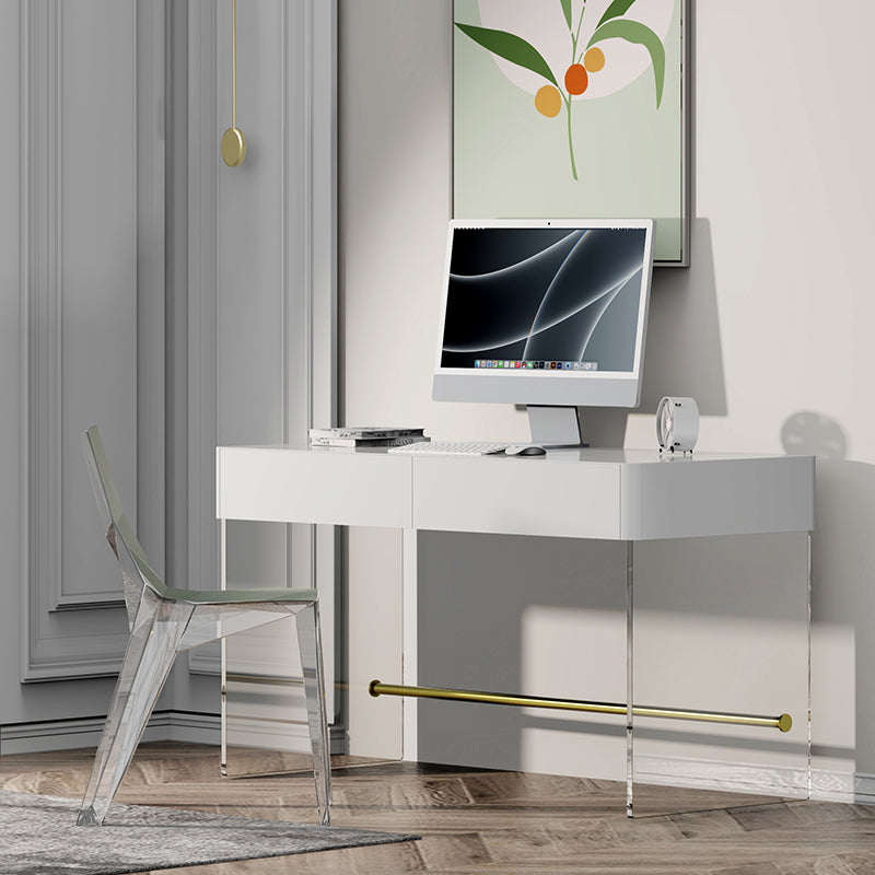 Wooden Rectangular Shape Work Table Luxury Style Writing Desk Clearhalo 'furn' 'furn_office_desk' 'Furniture' 'furniture_office_desk' 'Office Desks' 'Office Furniture' 'office_desk' 5048309