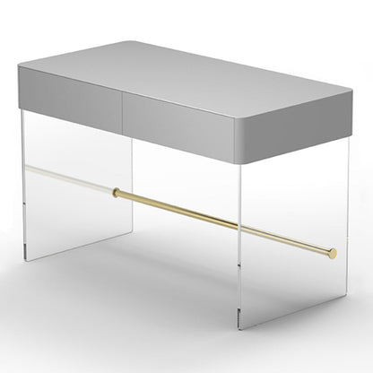 Wooden Rectangular Shape Work Table Luxury Style Writing Desk Grey Clearhalo 'furn' 'furn_office_desk' 'Furniture' 'furniture_office_desk' 'Office Desks' 'Office Furniture' 'office_desk' 5048310