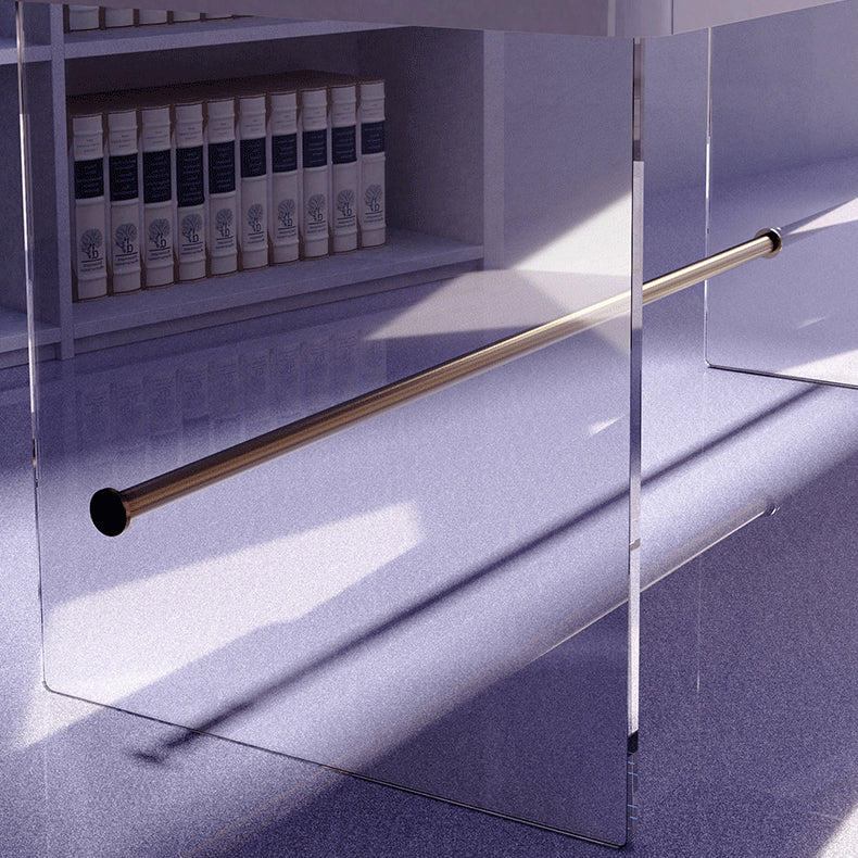 Wooden Rectangular Shape Work Table Luxury Style Writing Desk Clearhalo 'furn' 'furn_office_desk' 'Furniture' 'furniture_office_desk' 'Office Desks' 'Office Furniture' 'office_desk' 5048311