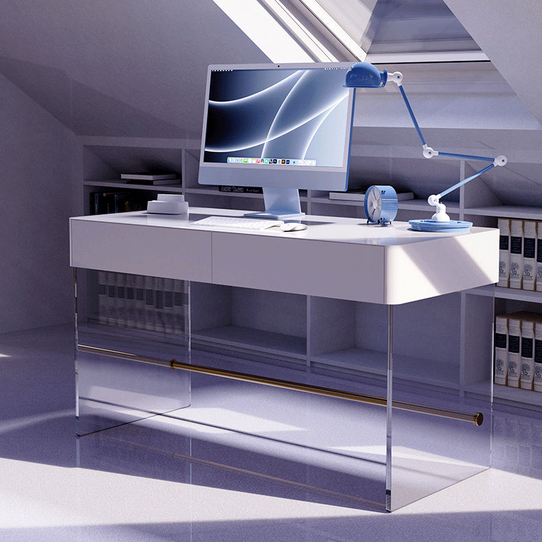 Wooden Rectangular Shape Work Table Luxury Style Writing Desk Clearhalo 'furn' 'furn_office_desk' 'Furniture' 'furniture_office_desk' 'Office Desks' 'Office Furniture' 'office_desk' 5048313