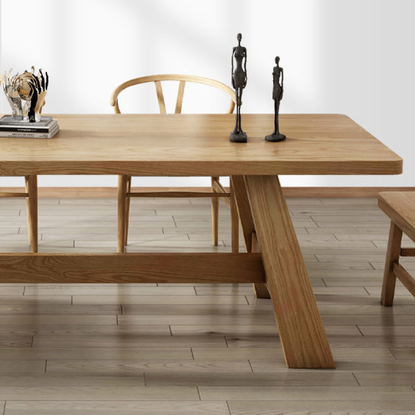 Modern Style Office Desk Solid Wood Trestle Desk for Home Use Clearhalo 'furn' 'furn_office_desk' 'Furniture' 'furniture_office_desk' 'Office Desks' 'Office Furniture' 'office_desk' 5048326