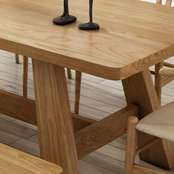 Modern Style Office Desk Solid Wood Trestle Desk for Home Use Clearhalo 'furn' 'furn_office_desk' 'Furniture' 'furniture_office_desk' 'Office Desks' 'Office Furniture' 'office_desk' 5048327