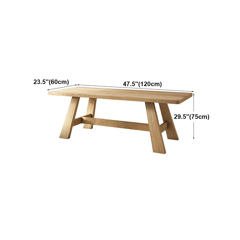 Modern Style Office Desk Solid Wood Trestle Desk for Home Use Clearhalo 'furn' 'furn_office_desk' 'Furniture' 'furniture_office_desk' 'Office Desks' 'Office Furniture' 'office_desk' 5048330