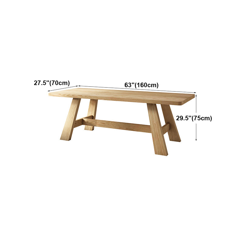 Modern Style Office Desk Solid Wood Trestle Desk for Home Use Clearhalo 'furn' 'furn_office_desk' 'Furniture' 'furniture_office_desk' 'Office Desks' 'Office Furniture' 'office_desk' 5048332