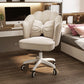 Modern Velvet Computer Desk Chair Armless Upholstered Office Chair Off-White Clearhalo 'furn' 'furn_office_chair' 'Furniture' 'furniture_office_chair' 'Office Chairs' 'Office Furniture' 'office_chair' 5048335