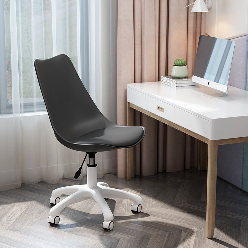 White Nylon Modern Conference Chair Low Back Conference Chair Clearhalo 'Furniture' 'furniture_office_chair' 'Office Chairs' 'Office Furniture' 'office_chair' 5048356