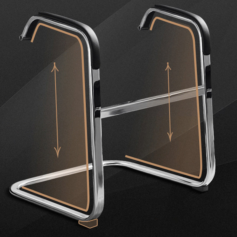 Faux Leather Task Chair Modern High Back Office Chair with Fixed Arms Clearhalo 'furn' 'furn_office_chair' 'Furniture' 'furniture_office_chair' 'Office Chairs' 'Office Furniture' 'office_chair' 5048389