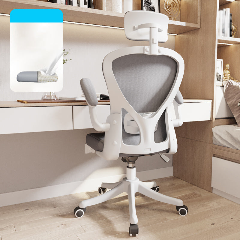 Modern Style Task Chair Adjustable Office Chair with Flip-Up Armrest Clearhalo 'furn' 'furn_office_chair' 'Furniture' 'furniture_office_chair' 'Office Chairs' 'Office Furniture' 'office_chair' 5048415