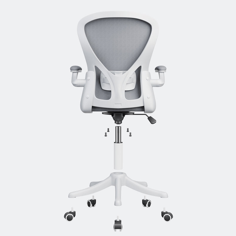 Modern Style Task Chair Adjustable Office Chair with Flip-Up Armrest Clearhalo 'furn' 'furn_office_chair' 'Furniture' 'furniture_office_chair' 'Office Chairs' 'Office Furniture' 'office_chair' 5048430