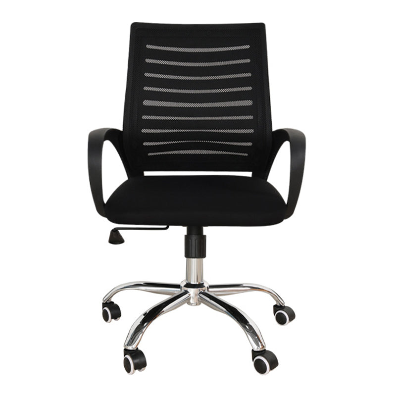 Ergonomic Mesh Task Chair Contemporary Tilt Mechanism Adjustable Seat Height Chair Steel Clearhalo 'furn' 'furn_office_chair' 'Furniture' 'furniture_office_chair' 'Office Chairs' 'Office Furniture' 'office_chair' 5048435