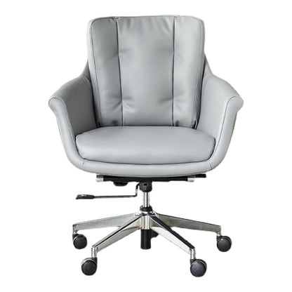 Modern Managers Chair Swivel with Wheels Ergonomic Executive Chair Light Gray Clearhalo 'furn' 'furn_office_chair' 'Furniture' 'furniture_office_chair' 'Office Chairs' 'Office Furniture' 'office_chair' 5048473
