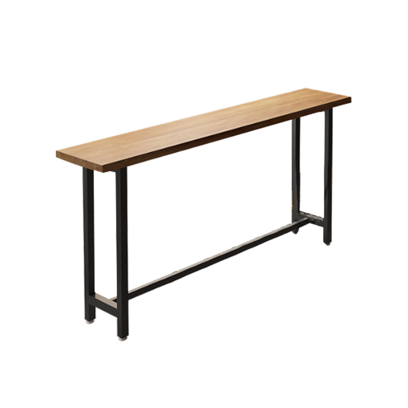 Industrial Rectangle Wood Top Counter Table 42-inch Height Bar Table Without Chairs Clearhalo 'Bar Furniture' 'Bar Tables' 'bar_tables' 'furn' 'furn_bar_tables' 'Furniture' 'furniture_bar_tables' 'Kitchen & Dining Furniture' 5051669