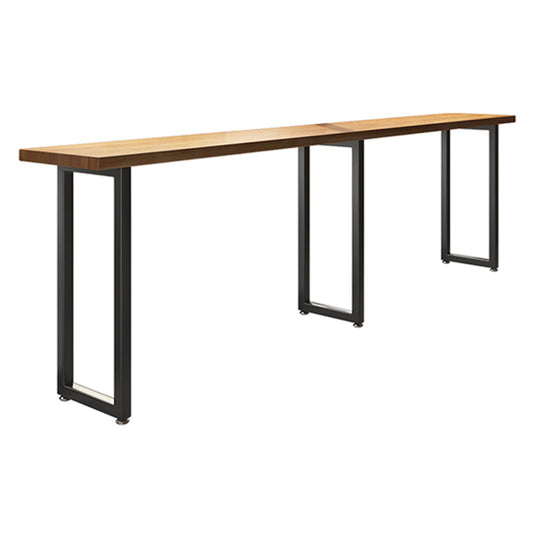 Industrial Rectangle Wood Top Counter Table 42-inch Height Bar Table Clearhalo 'Bar Furniture' 'Bar Tables' 'bar_tables' 'furn' 'furn_bar_tables' 'Furniture' 'furniture_bar_tables' 'Kitchen & Dining Furniture' 5051673