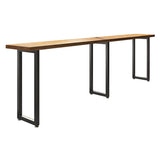 Industrial Rectangle Wood Top Counter Table 42-inch Height Bar Table Clearhalo 'Bar Furniture' 'Bar Tables' 'bar_tables' 'furn' 'furn_bar_tables' 'Furniture' 'furniture_bar_tables' 'Kitchen & Dining Furniture' 5051673