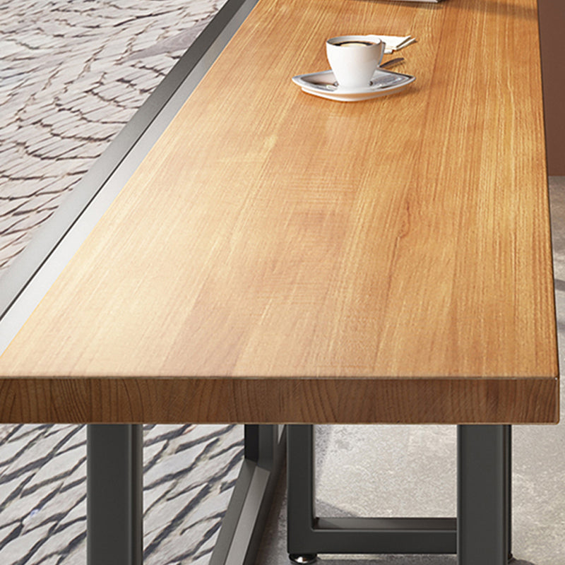 Industrial Rectangle Wood Top Counter Table 42-inch Height Bar Table Clearhalo 'Bar Furniture' 'Bar Tables' 'bar_tables' 'furn' 'furn_bar_tables' 'Furniture' 'furniture_bar_tables' 'Kitchen & Dining Furniture' 5051675