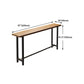 Wood Natural Bistro Accent Dining Table Modern Rectangle Footrest Pub Table Clearhalo 'Bar Furniture' 'Bar Tables' 'bar_tables' 'furn' 'furn_bar_tables' 'Furniture' 'furniture_bar_tables' 'Kitchen & Dining Furniture' 5051703