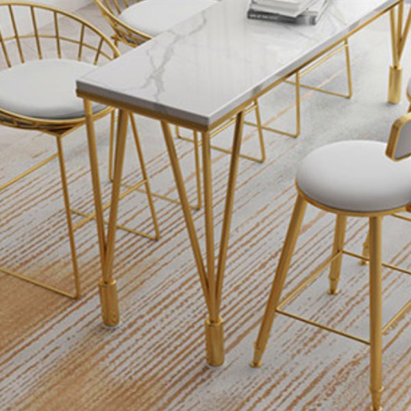 Nordic Bar Table 42-inch Height Metal Base Bistro Table for Kitchen Clearhalo 'Bar Furniture' 'Bar Tables' 'bar_tables' 'furn' 'furn_bar_tables' 'Furniture' 'furniture_bar_tables' 'Kitchen & Dining Furniture' 5051718