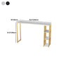 Glam Style Bar Table Artificial Marble Pub Table with Shelf for Living Room, Only Table Clearhalo 'Bar Furniture' 'Bar Tables' 'bar_tables' 'furn' 'furn_bar_tables' 'Furniture' 'furniture_bar_tables' 'Kitchen & Dining Furniture' 5051740