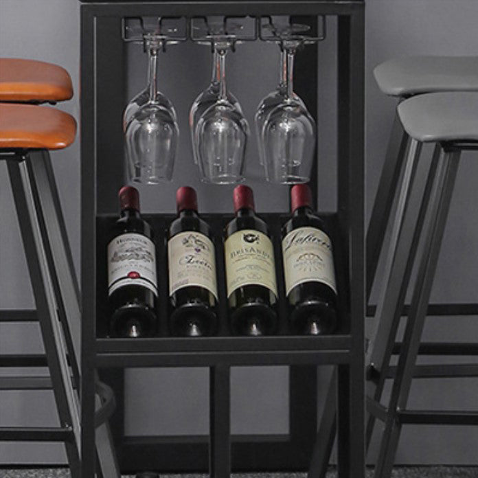 Industrial Style Rectangle Bar Table 42-inch Height Iron Pedestal Bistro Table Clearhalo 'Bar Furniture' 'Bar Tables' 'bar_tables' 'furn' 'furn_bar_tables' 'Furniture' 'furniture_bar_tables' 'Kitchen & Dining Furniture' 5051769
