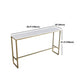 Stone Bar Dining Table Glam Rectangle Bar Table with Trestle Pedestal for Dining Room Clearhalo 'Bar Furniture' 'Bar Tables' 'bar_tables' 'furn' 'furn_bar_tables' 'Furniture' 'furniture_bar_tables' 'Kitchen & Dining Furniture' 5051824
