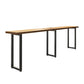Pine Wood Bar Dining Table Modern Rectangle Bar Table with Sled for Dining Room Without Chairs Clearhalo 'Bar Furniture' 'Bar Tables' 'bar_tables' 'furn' 'furn_bar_tables' 'Furniture' 'furniture_bar_tables' 'Kitchen & Dining Furniture' 5051834