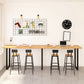 Pine Wood Bar Dining Table Modern Rectangle Bar Table with Sled for Dining Room Clearhalo 'Bar Furniture' 'Bar Tables' 'bar_tables' 'furn' 'furn_bar_tables' 'Furniture' 'furniture_bar_tables' 'Kitchen & Dining Furniture' 5051840