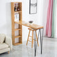 Pine Wood Bar Dining Table Modern Rectangle Bar Table with Double Pedestal for Living Room Clearhalo 'Bar Furniture' 'Bar Tables' 'bar_tables' 'furn' 'furn_bar_tables' 'Furniture' 'furniture_bar_tables' 'Kitchen & Dining Furniture' 5051859