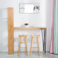 Pine Wood Bar Dining Table Modern Rectangle Bar Table with Double Pedestal for Living Room Clearhalo 'Bar Furniture' 'Bar Tables' 'bar_tables' 'furn' 'furn_bar_tables' 'Furniture' 'furniture_bar_tables' 'Kitchen & Dining Furniture' 5051862