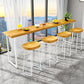Pine Wood Bar Dining Table Modern Rectangle Bar Table with Sled Pedestal for Dining Room Clearhalo 'Bar Furniture' 'Bar Tables' 'bar_tables' 'furn' 'furn_bar_tables' 'Furniture' 'furniture_bar_tables' 'Kitchen & Dining Furniture' 5051878